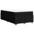 Cama box spring con colchón tela negro 120x200
