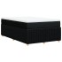 Cama box spring con colchón tela negro 120x190