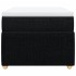 Cama box spring con colchón tela negro 100x200