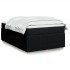 Cama box spring con colchón tela negro 120x200