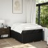 Cama box spring con colchón tela negro 120x200