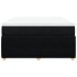 Cama box spring con colchón tela negro 160x200