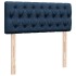 Cama box spring con colchón tela azul 120x200