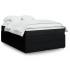 Cama box spring con colchón tela negro 140x200