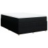 Cama box spring con colchón tela negro 140x200
