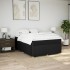 Cama box spring con colchón tela negro 140x200