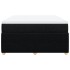 Cama box spring con colchón tela negro 140x200