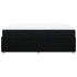 Cama box spring con colchón tela negro 140x200