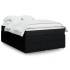 Cama box spring con colchón tela negro 140x190