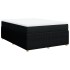 Cama box spring con colchón tela negro 140x190