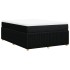 Cama box spring con colchón tela negro 140x190