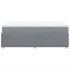 Cama box spring con colchón tela gris claro 120x200