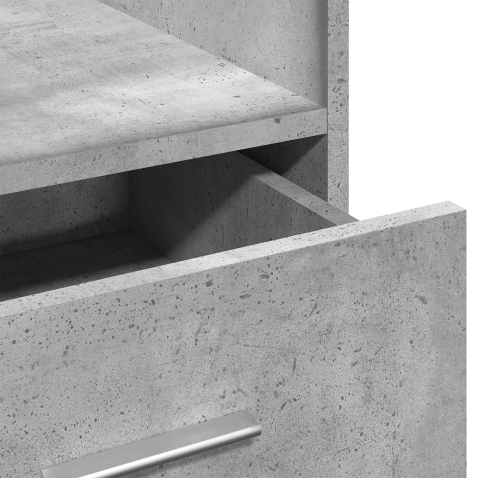 Atril con ruedas y cajón madera ingeniería hormigón