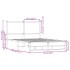 Estructura de cama sin colchón metal roble Sonoma 120x190