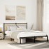 Estructura de cama sin colchón metal roble Sonoma 150x200