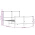 Estructura de cama sin colchón metal roble Sonoma 120x200