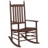 Silla mecedora con mesa plegable madera maciza de álamo
