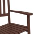 Silla mecedora con mesa plegable madera maciza de álamo