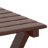 Silla mecedora con mesa plegable madera maciza de álamo