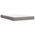 Cama box spring con colchón tela gris taupe 140x200