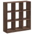 Estantería madera de ingeniería marrón roble 102x32x108