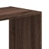 Estantería madera de ingeniería marrón roble 102x32x108