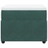 Cama box spring con colchón terciopelo verde oscuro 80x200