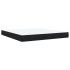 Cama box spring con colchón terciopelo negro 180x200