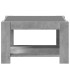 Mesa de centro y LED madera ingeniería gris hormigón