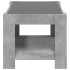 Mesa de centro y LED madera ingeniería gris hormigón
