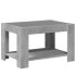 Mesa de centro y LED madera ingeniería gris hormigón