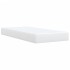 Cama box spring con colchón cuero sintético blanco 90x190
