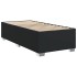 Cama box spring con colchón cuero sintético negro 100x200