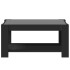 Mesa de centro con LED madera de ingeniería negro 93x53x45