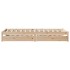 Estructura de cama sin colchón madera maciza pino 75x190