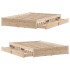 Estructura de cama sin colchón madera maciza de pino 140x190