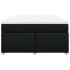 Cama box spring con colchón tela negro 140x190