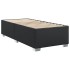 Estructura de cama sin colchón cuero sintético negro 80x200