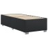 Estructura de cama sin colchón cuero sintético negro 80x200