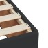 Estructura de cama sin colchón cuero sintético negro 80x200