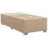 Estructura cama sin colchón cuero sintético capuchino 90x190