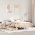 Estructura de cama sin colchón madera maciza de pino 140x190