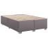 Estructura de cama sin colchón cuero sintético gris 160x200