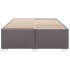 Estructura de cama sin colchón cuero sintético gris 160x200