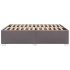Estructura de cama sin colchón cuero sintético gris 160x200