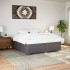 Estructura de cama sin colchón cuero sintético gris 180x200