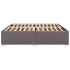 Estructura de cama sin colchón cuero sintético gris 180x200