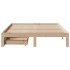 Estructura de cama con cajones madera maciza de pino 160x200