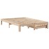 Estructura de cama con cajones madera maciza de pino 160x200