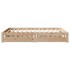 Estructura de cama con cajones madera maciza de pino 120x200